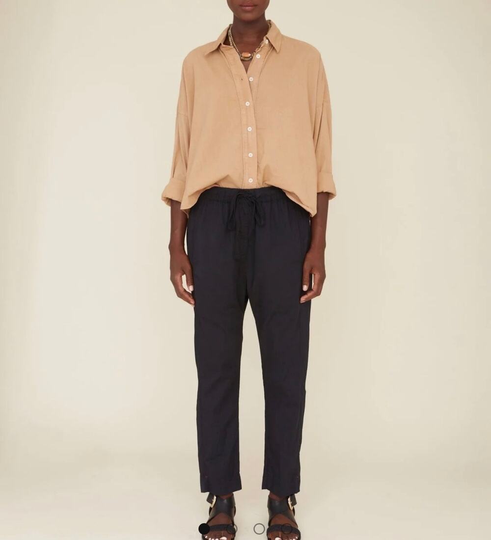 Xirena - Draper Pant in Cotton Poplin / Black / XS
